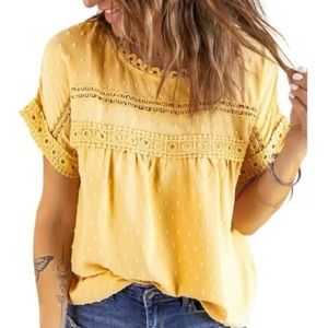 Crochet Button Back Top.